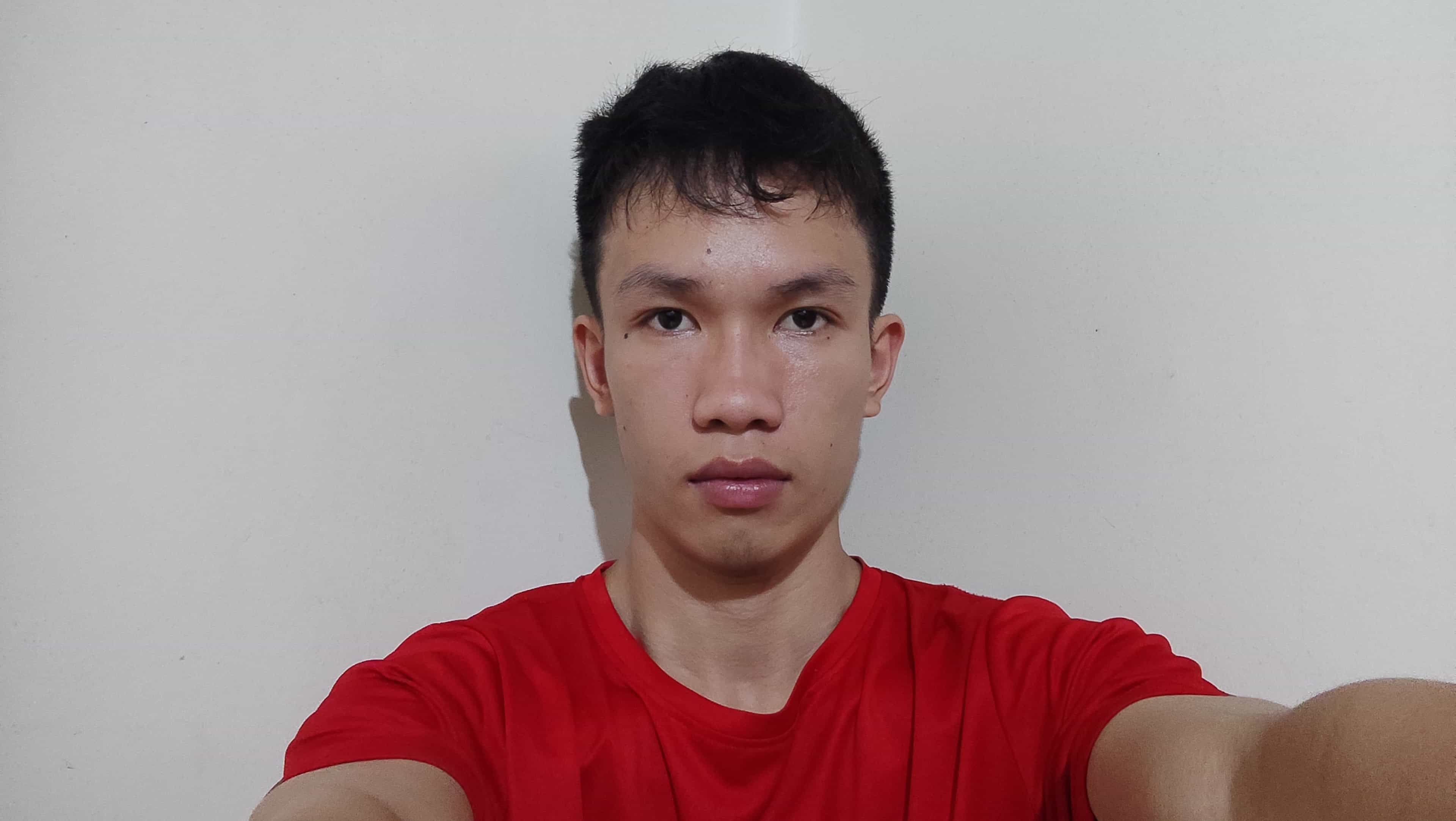 selfie with different hairstyle