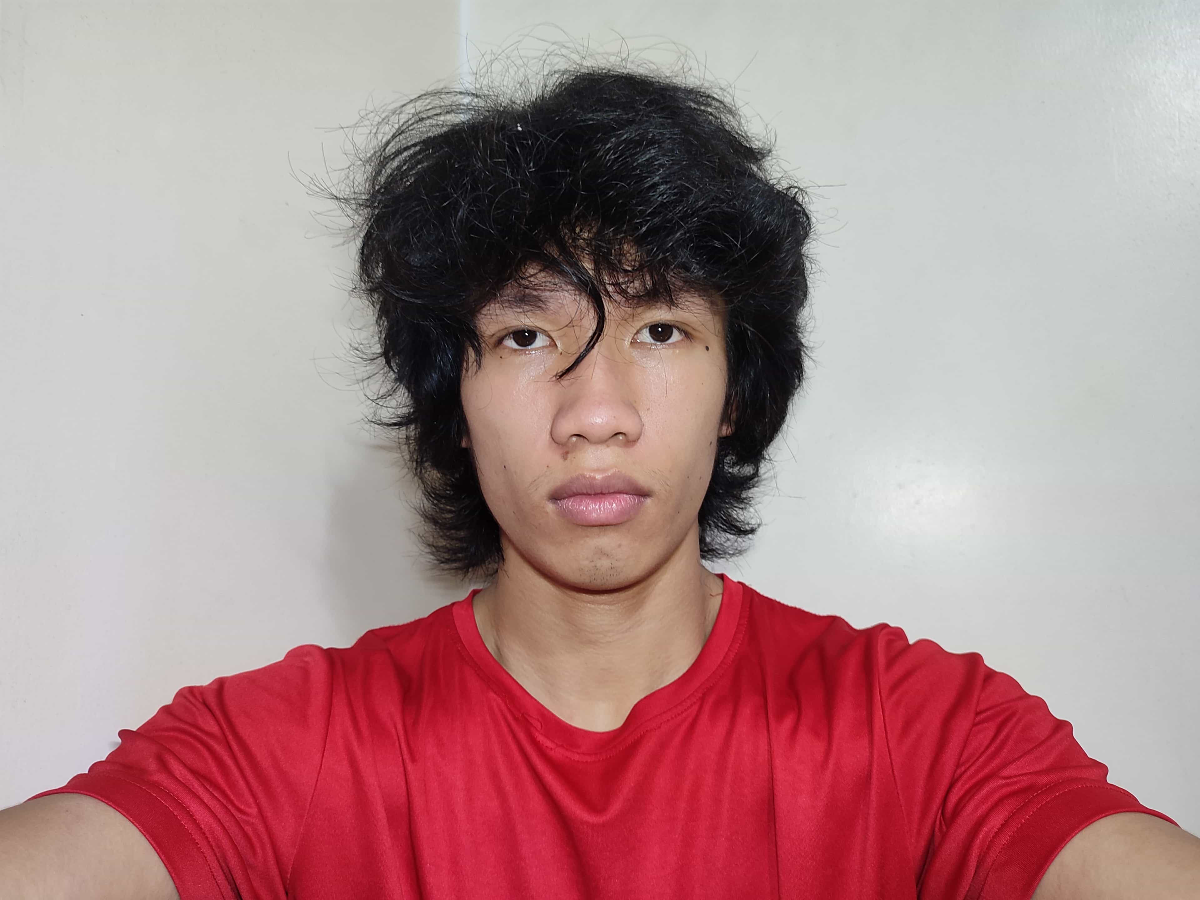 selfie with different hairstyle