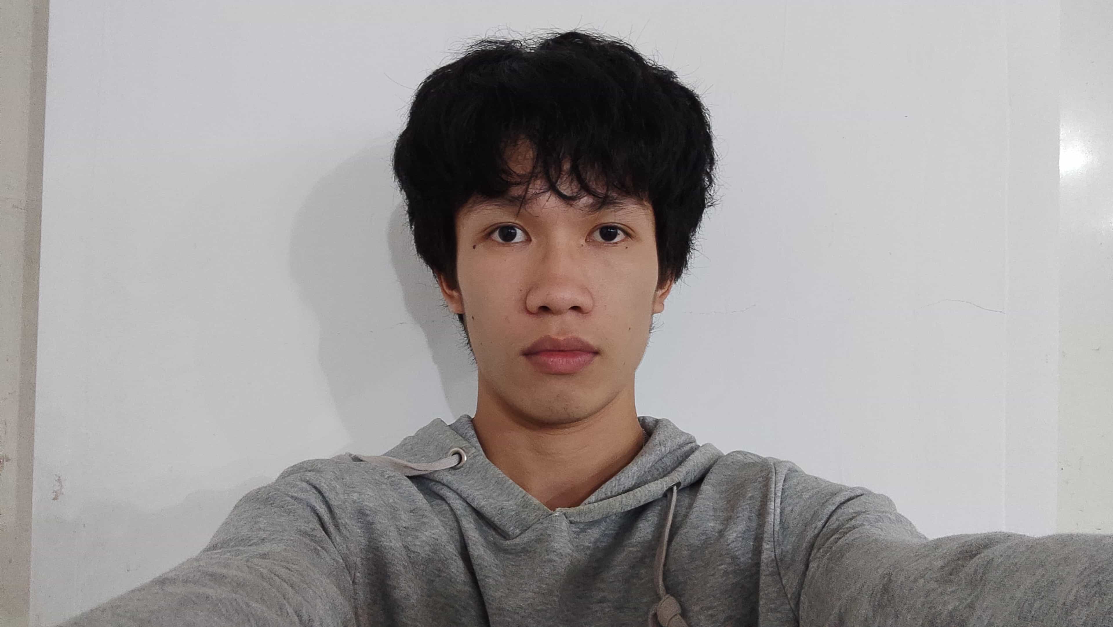 selfie with different hairstyle