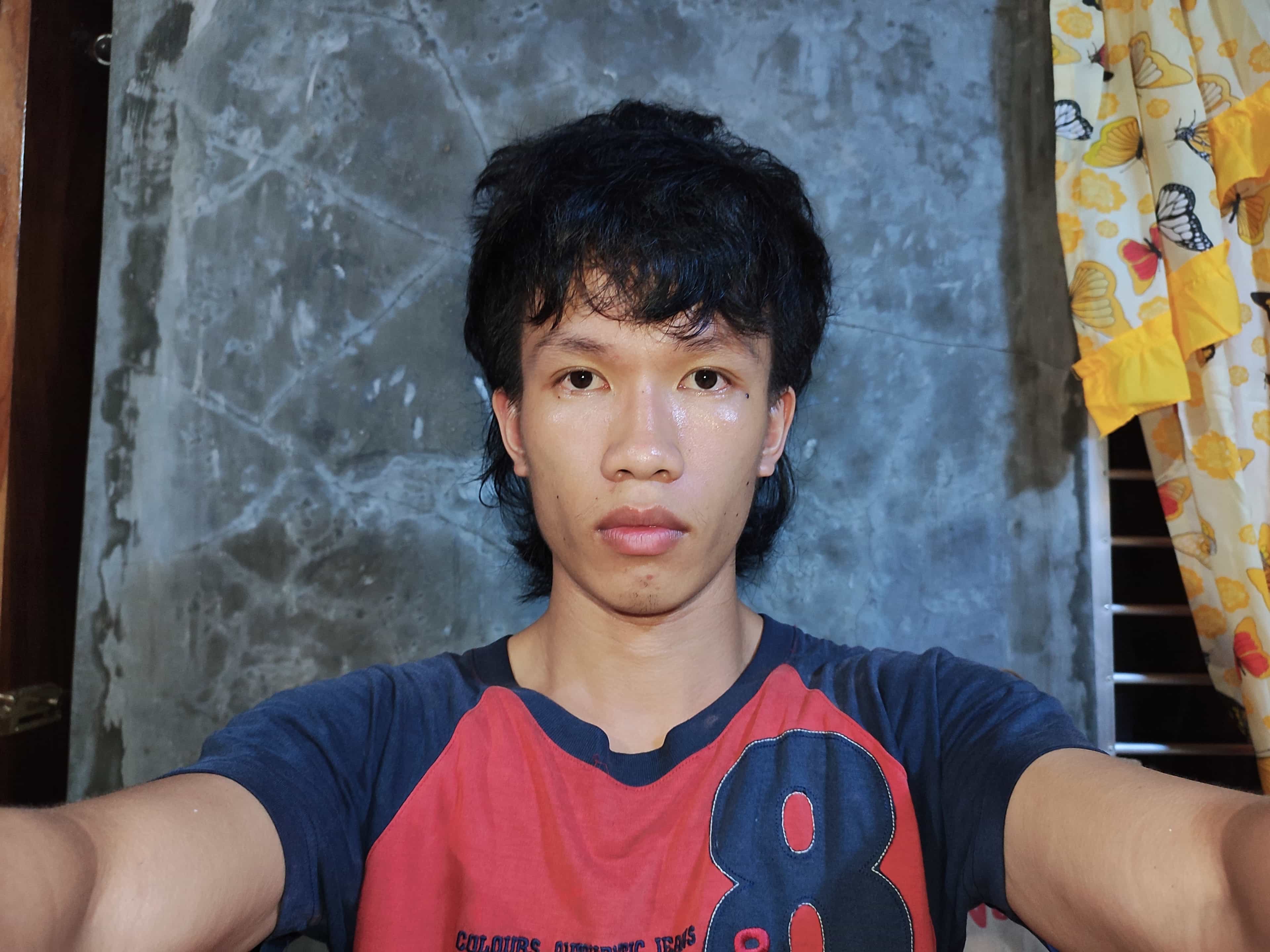 selfie with different hairstyle