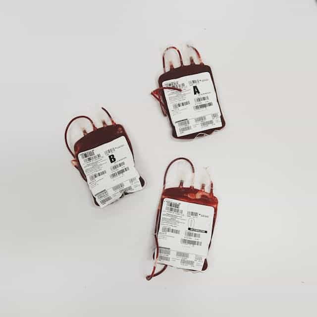 Photo by Charlie-Helen Robinson: https://www.pexels.com/photo/bags-of-blood-4531307/